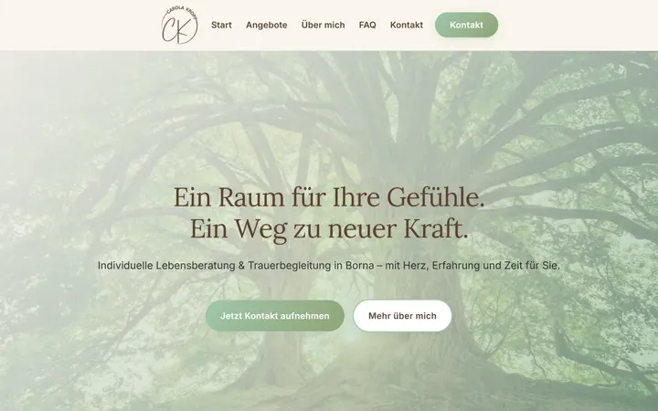 Startseite von carola-kropp.de