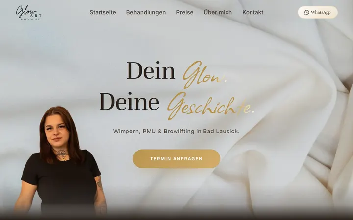 Startseite von glow-art.de